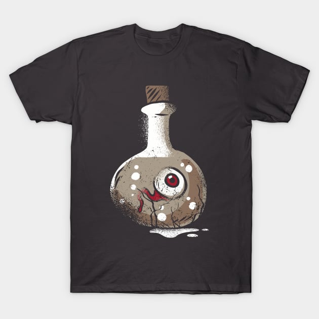 Scary Monster Eye In A Bottle T-Shirt by teesinc